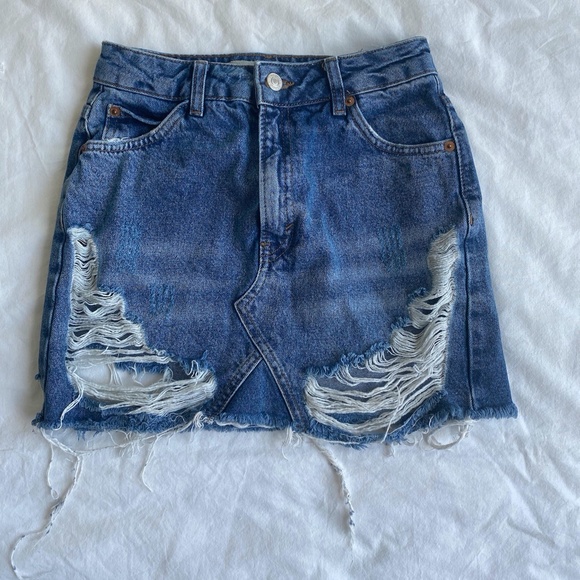 Mini Denim Skirt - Picture 1 of 3